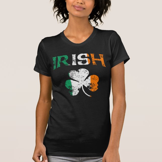 Irish Shamrock Ireland Flag St Patricks Day  T-Shirt (Front)