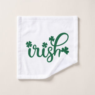 Irish Shamrock Ireland St. Patrick's Day Gift Idea Wash Cloth