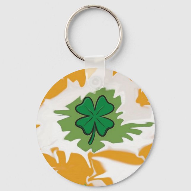 Irish shamrock key ring (Front)