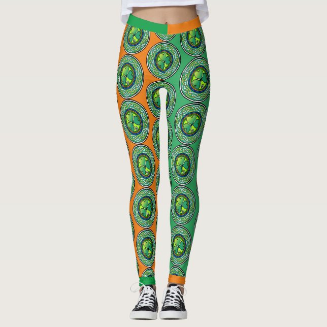 Irish shamrock leggings (Front)