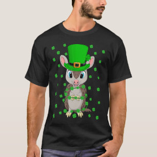 Irish Shamrock Leprechaun Armadillo St Patrick's D T-Shirt