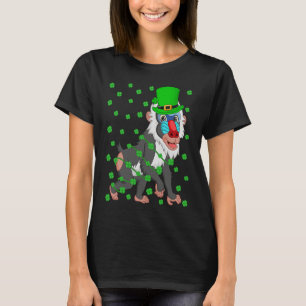 Irish Shamrock Leprechaun Baboon St Patrick's Day T-Shirt