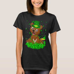 Irish Shamrock Leprechaun Bear St Patrick's Day T-Shirt