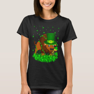 Irish Shamrock Leprechaun Bison St Patrick's Day T-Shirt