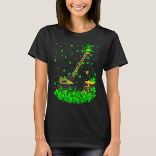 Irish Shamrock Leprechaun Crane St Patrick's Day T-Shirt