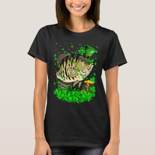 Irish Shamrock Leprechaun Crappie Fish St Patrick' T-Shirt
