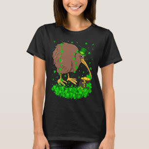 Irish Shamrock Leprechaun Kiwi Bird St Patrick's D T-Shirt