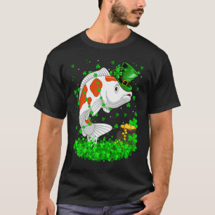Irish Shamrock Leprechaun Koi Fish St Patrick's Da T-Shirt