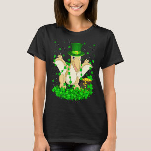 Irish Shamrock Leprechaun Pterodactyl Bird St Patr T-Shirt