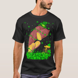 Irish Shamrock Leprechaun Sweet Potato St Patrick' T-Shirt