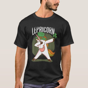 Irish Shamrock Leprechaun Unicorn Lepricorn St Pat T-Shirt