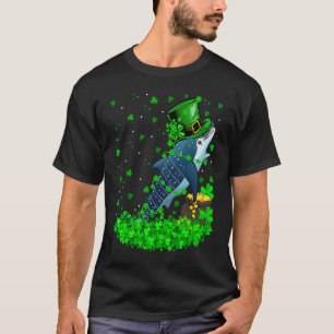 Irish Shamrock Leprechaun Whale Shark St Patrick's T-Shirt
