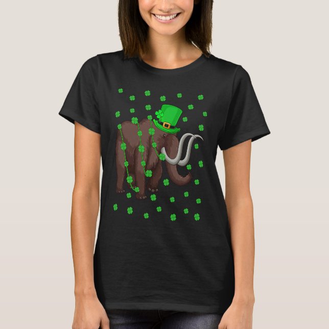 Irish Shamrock Leprechaun Woolly St Patrick's Day T-Shirt (Front)