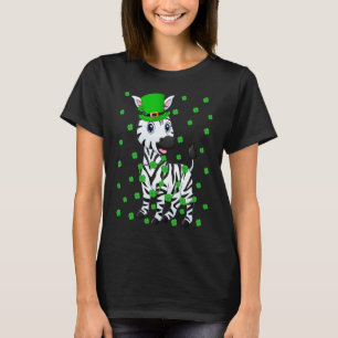 Irish Shamrock Leprechaun Zebra St Patrick's Day T-Shirt