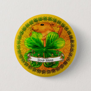 Irish shamrock Mouse pin Button