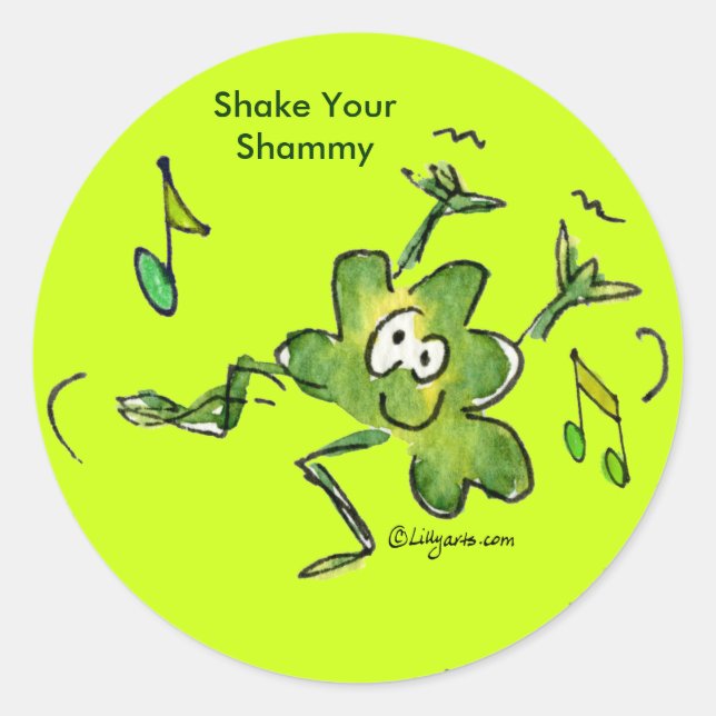 Irish Shamrock n Roll 03 Sticker (Front)