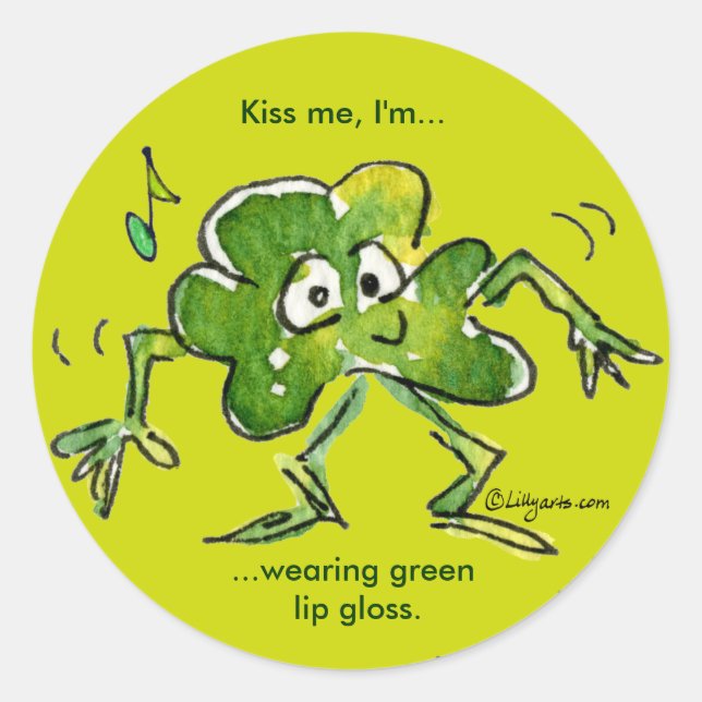 Irish Shamrock n Roll 04 Sticker (Front)