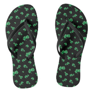 Irish Shamrock Pattern Thongs