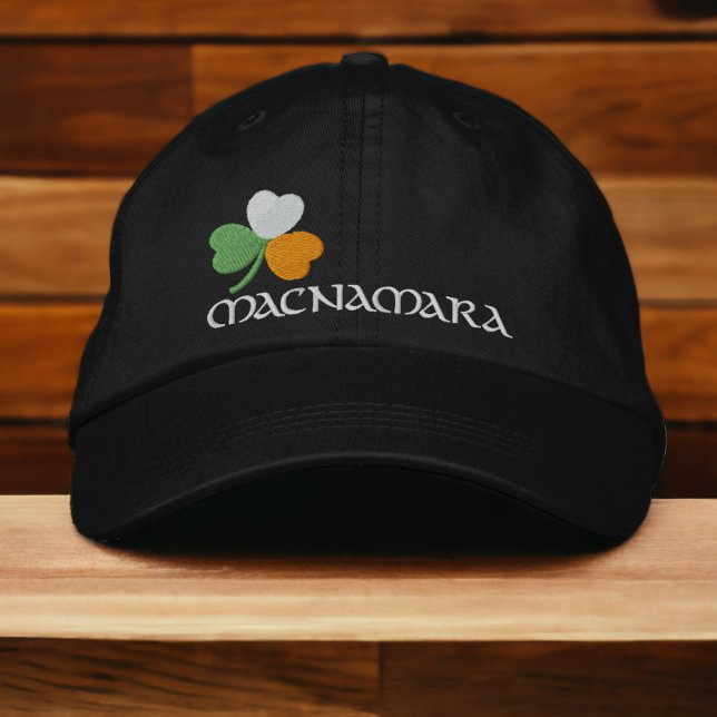 Irish Shamrock Personalised Embroidered Hat (Creator Uploaded)