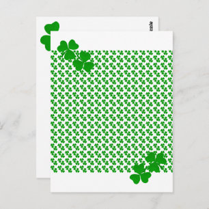 irish Shamrock Postcard
