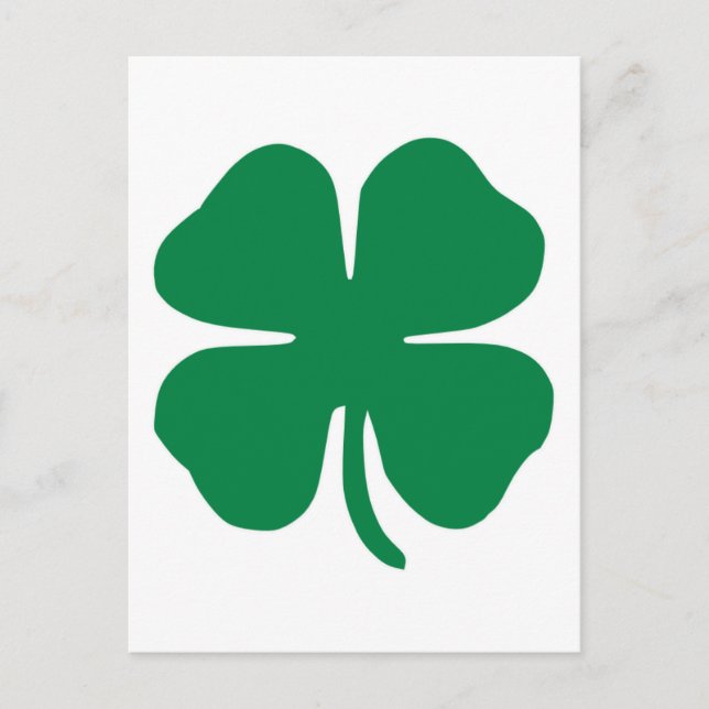 Irish Shamrock Postcard (Front)