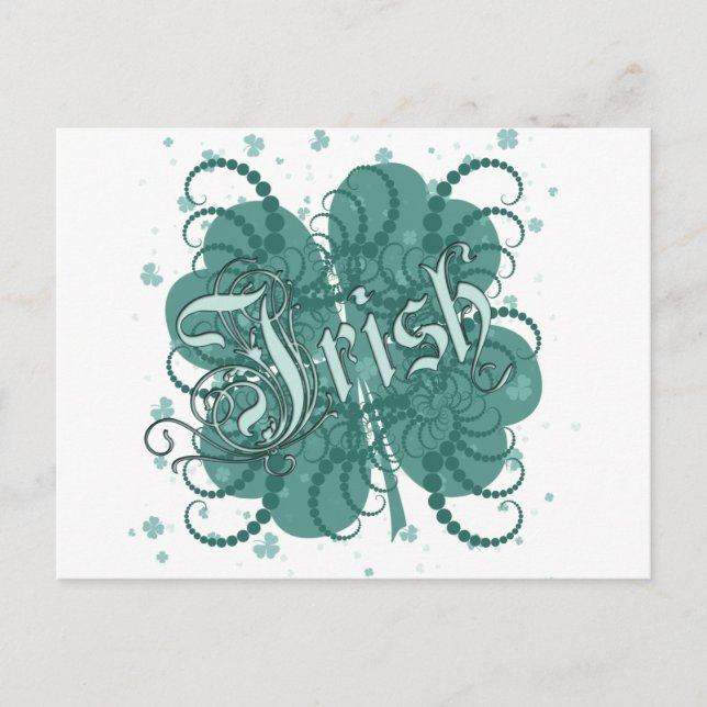 Irish Shamrock Postcard (Front)