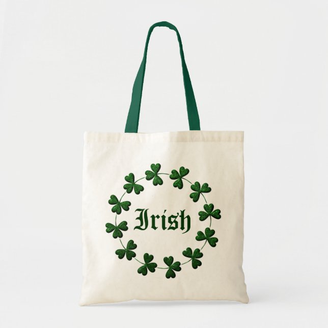 Irish Shamrock Ring Tote Bag (Front)