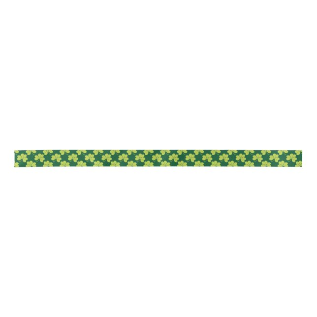 Irish Shamrock Satin Ribbon (Front)