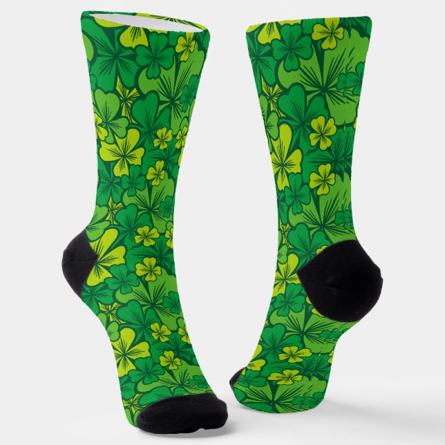Irish - Shamrock Socks (Angled)