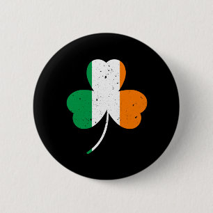 Irish Shamrock St Patrick's Day 6 Cm Round Badge