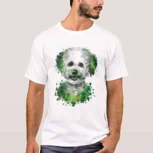 Irish Shamrock St Patrick's Day Bichon Frise Cool T-Shirt