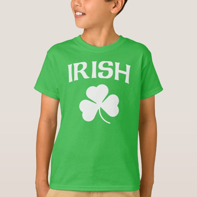 Irish Shamrock St. Patrick's Day T-Shirt (Front)