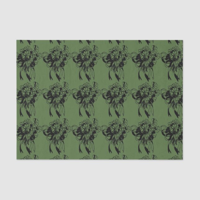 Irish Shamrock St. Patrick's Day Tissue Paper (Front)