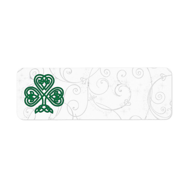IRISH SHAMROCK SYMBOL ADDRESS LABELS (Front)
