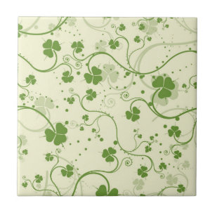 IRISH SHAMROCK SYMBOL CERAMIC TILE