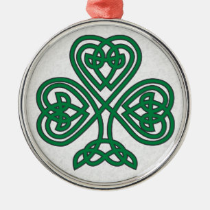 IRISH SHAMROCK SYMBOL CHRISTMAS ORNAMENT