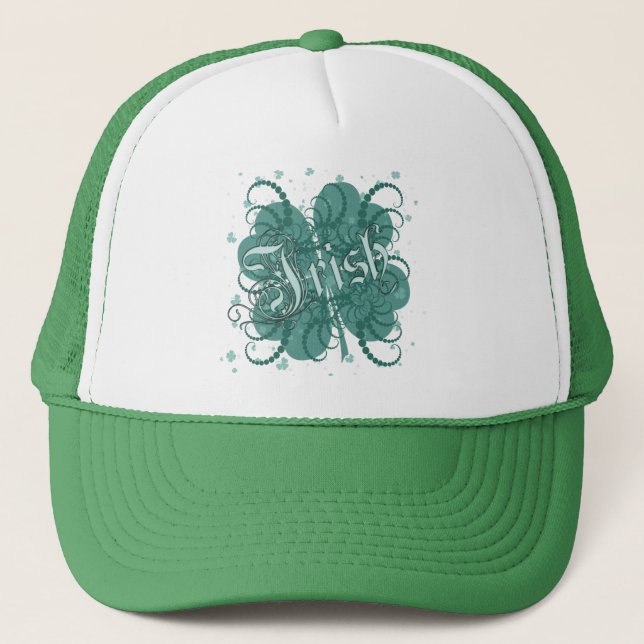 Irish Shamrock Trucker Hat (Front)
