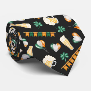 Irish Shamrocks Beer   St. Patrick's Day Tie