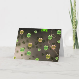 Irish Shamrocks Card