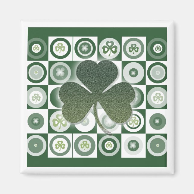 Irish shamrocks magnets (Front)