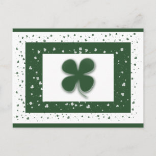 Irish shamrocks postcards