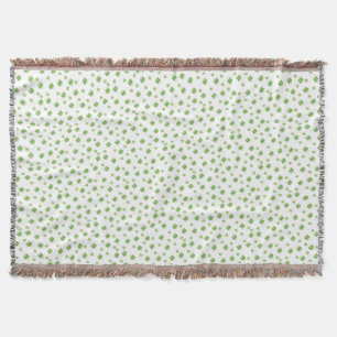 Irish Shamrocks Throw Blanket