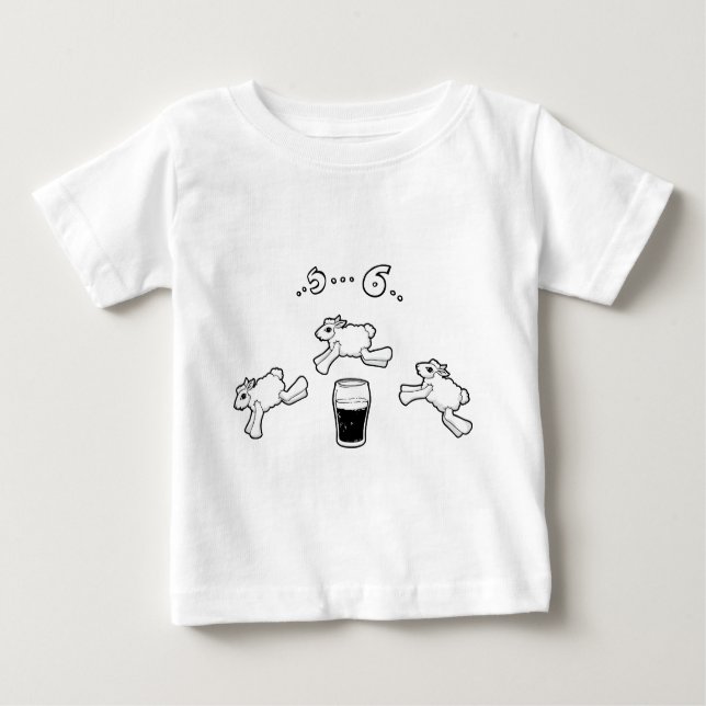 Irish Sheep Counting Baby T-Shirt (Front)