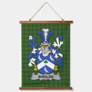 Irish Sheilds Coat of Arms Family Crest Hanging Tapestry
