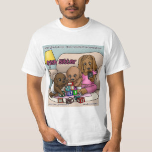 Irish Sitters Comic Tees. Big Red Dogs That Babysi T-Shirt