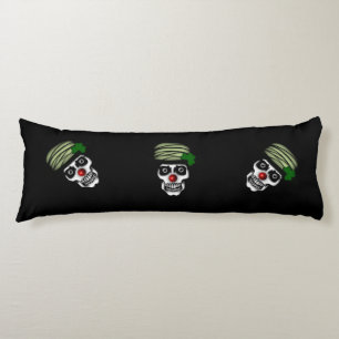 Irish Skeleton Clown Black Body Cushion