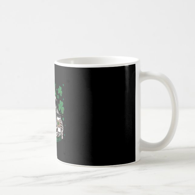 Irish Skeleton Dead Inside Coffee St Patricks Day  Mug (Right)