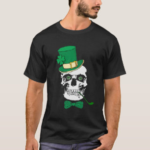 Irish Skull Black  T-Shirt