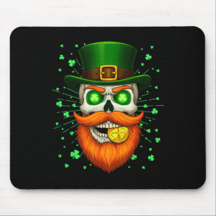 Irish Skull Coin Saint Patrick’s Day For Men Women Mouse Pad