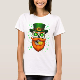 Irish Skull Coin Saint Patrick’s Day For Men Women T-Shirt